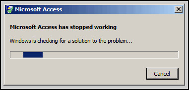 Microsoft Office Acces Has Stopped Working